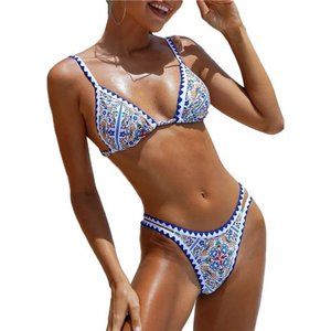 Women's Swimsuits Sexy Thong Micro Bikini Two Piece Sets Bathing Suit